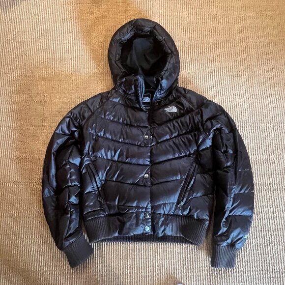 The North Face Brown Puffer Jacket Size SM/P - Picture 2 of 8